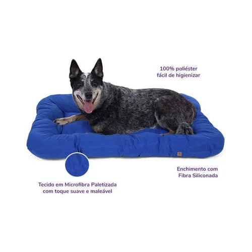 Almofada Retangular Lisa Fábrica Pet Azul